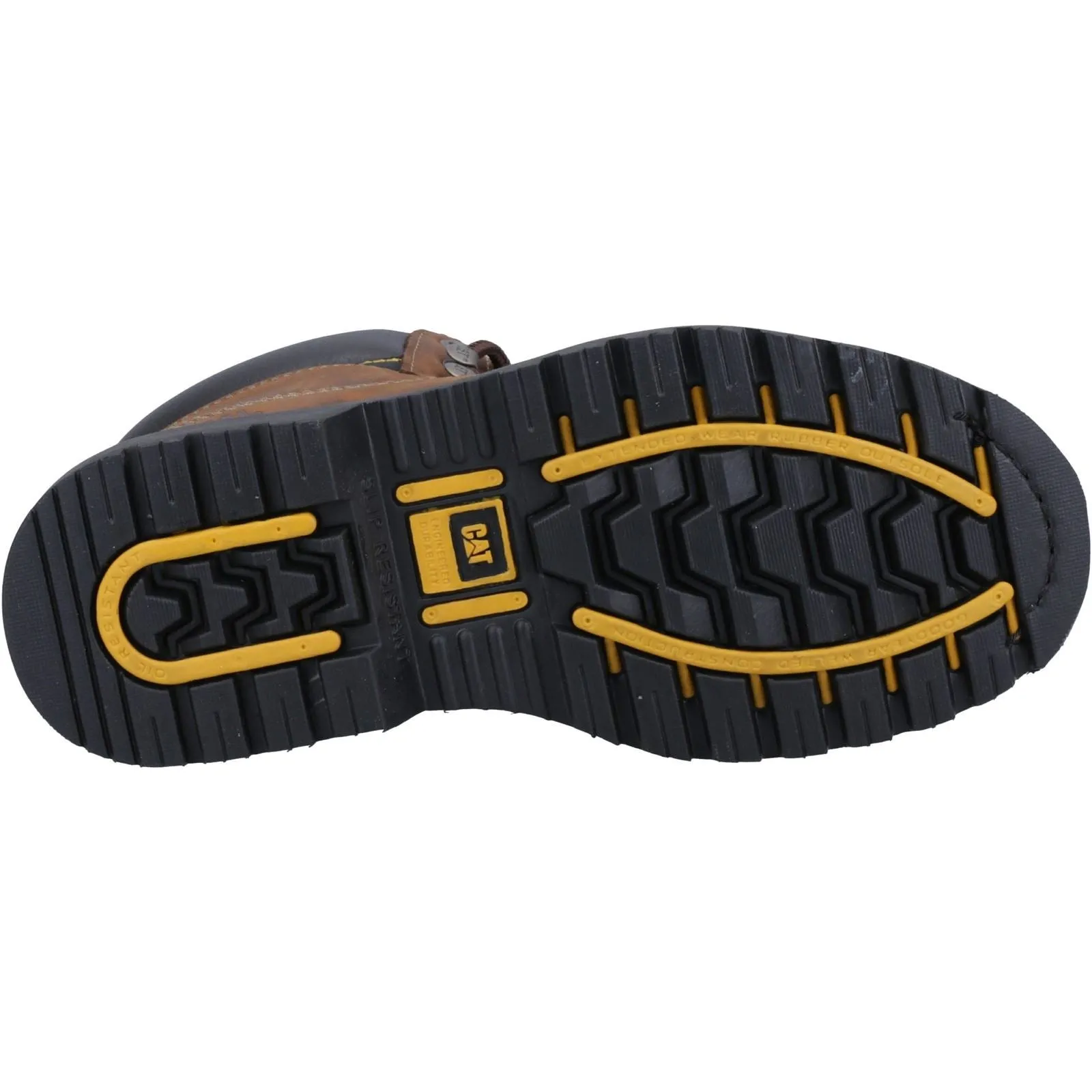 Caterpillar Holton Leather Brown Safety Boots