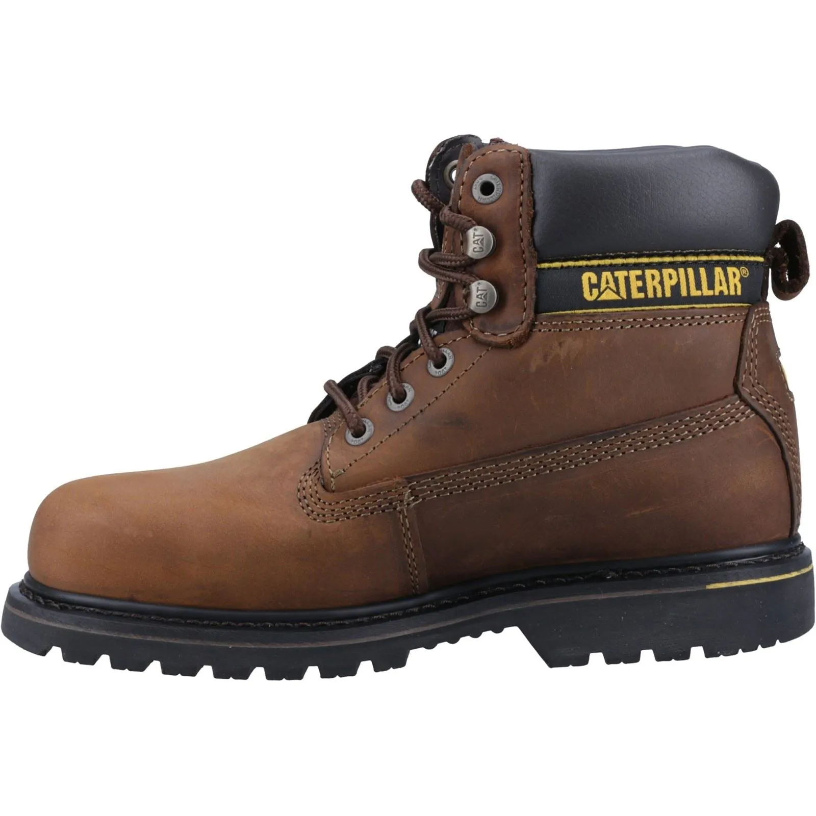 Caterpillar Holton Leather Brown Safety Boots