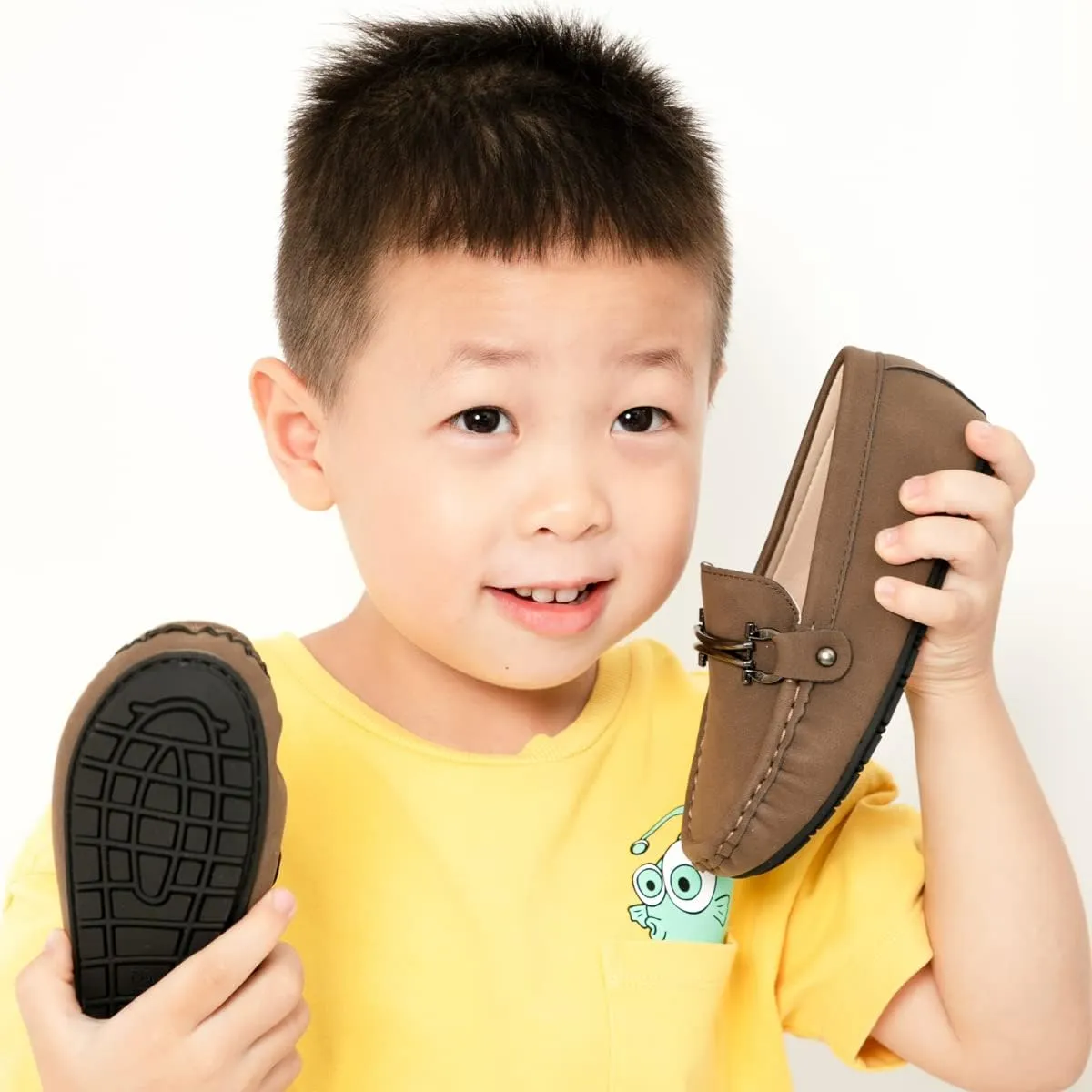 CENCIRILY Toddler Boys Girls Loafers Soft Slip On Little Kid Oxford Dress Flats Casual Boat Shoes School Uniform Moccasin Walking Shoes