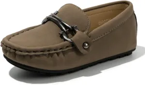 CENCIRILY Toddler Boys Girls Loafers Soft Slip On Little Kid Oxford Dress Flats Casual Boat Shoes School Uniform Moccasin Walking Shoes