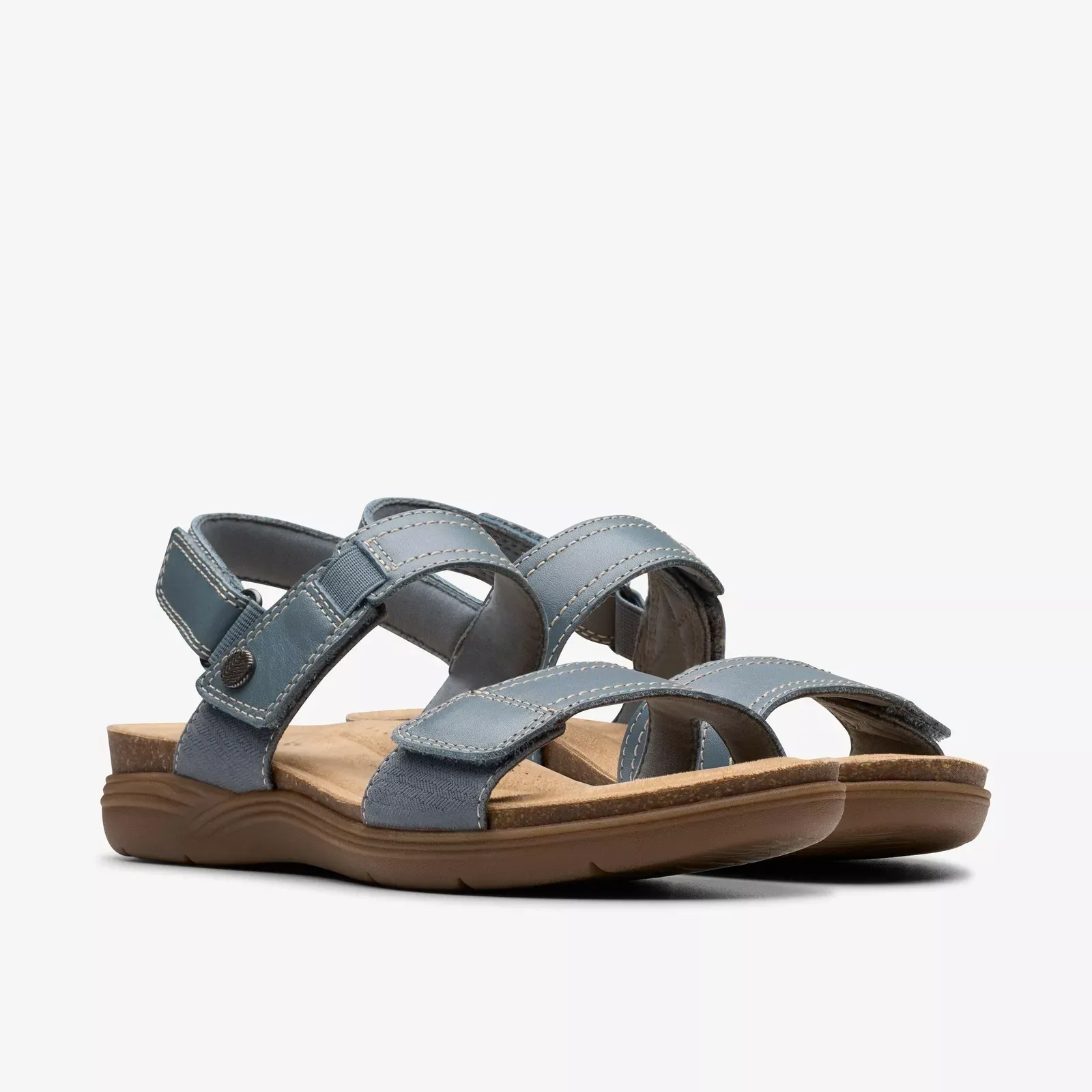Clarks Women's April Clover Blue Grey Combi 26181547