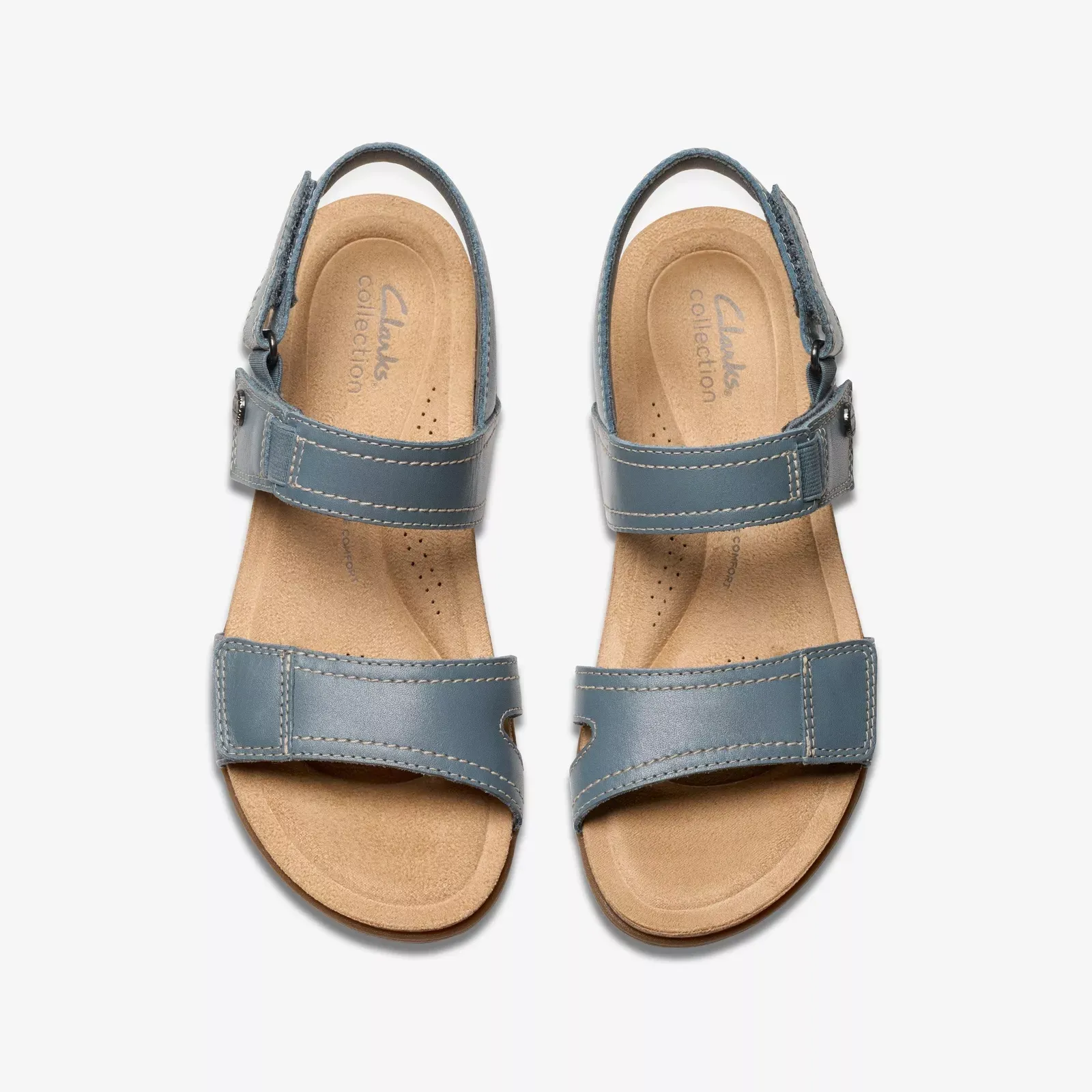 Clarks Women's April Clover Blue Grey Combi 26181547