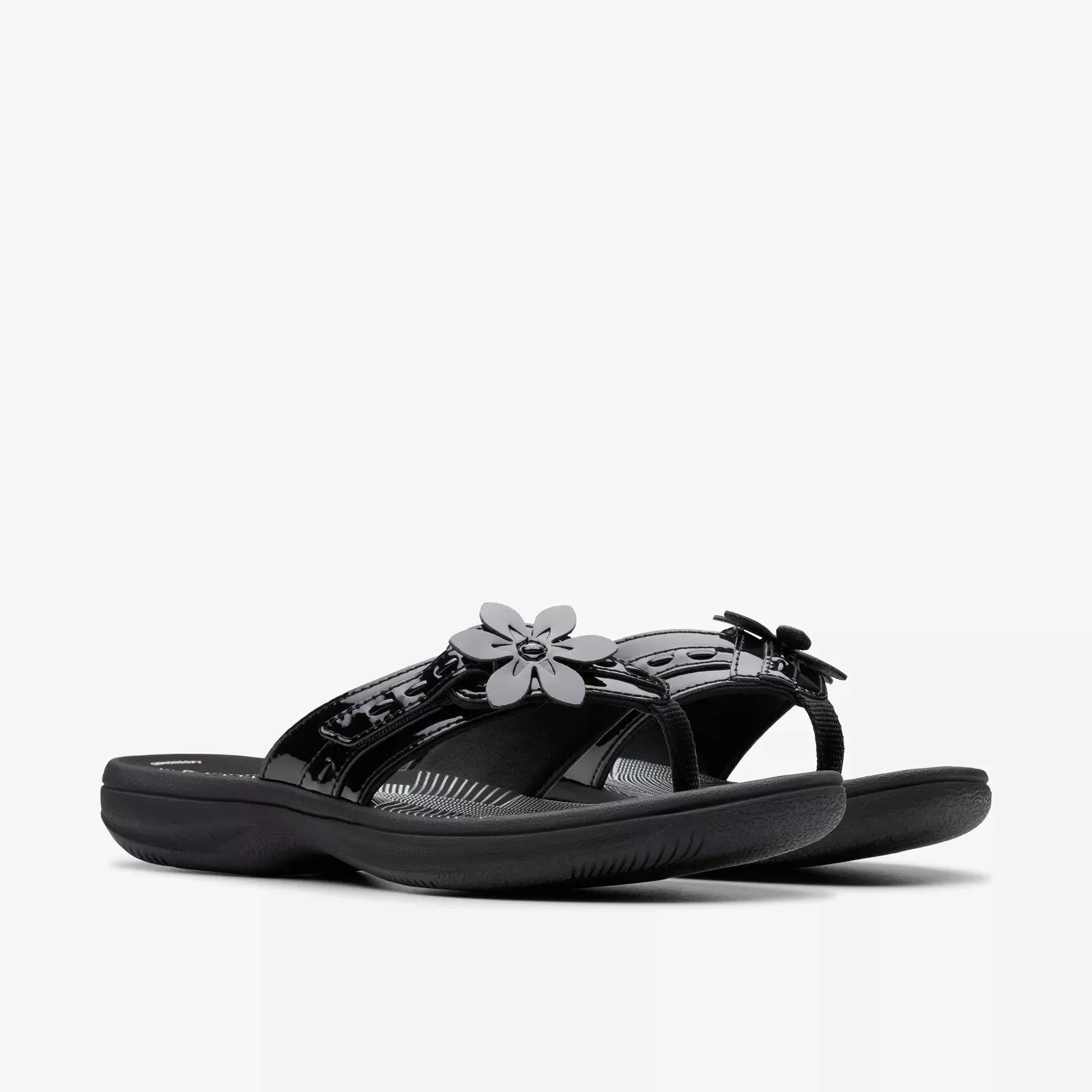 Clarks Women's Breeze Opal H Black Pat 26182323