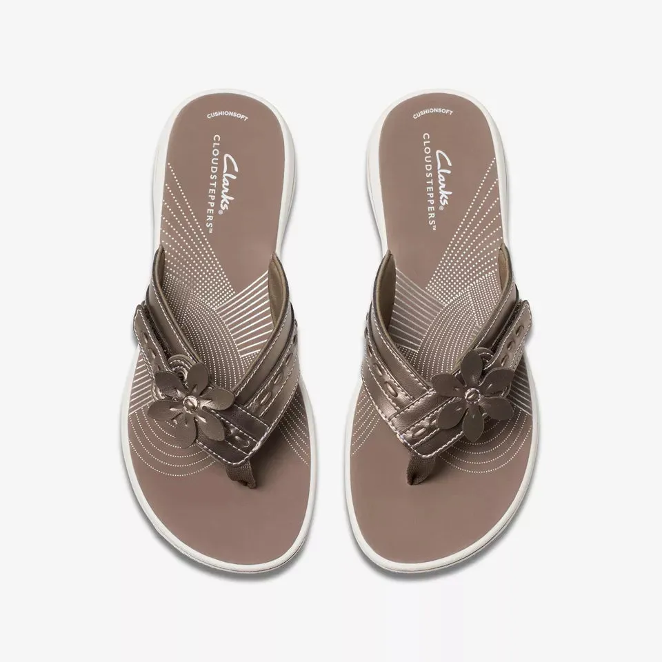 Clarks Women's Breeze Opal H Pewter 26182328