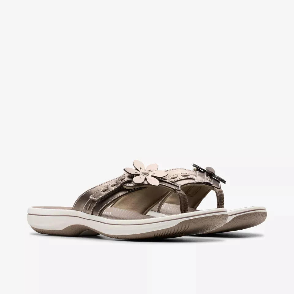 Clarks Women's Breeze Opal H Pewter 26182328