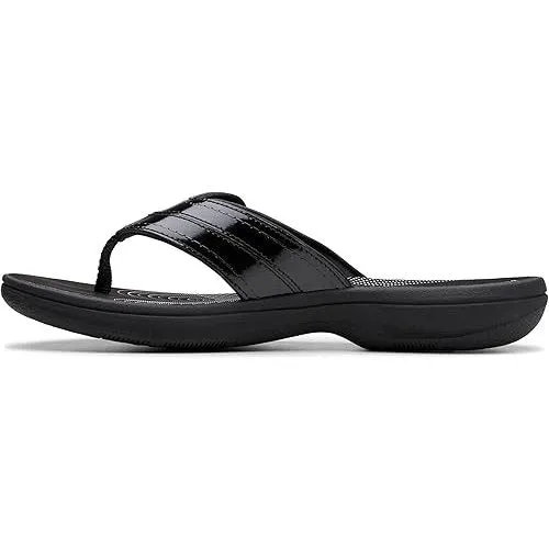 Clarks Women's Breeze Reyna Black Pat 26181806