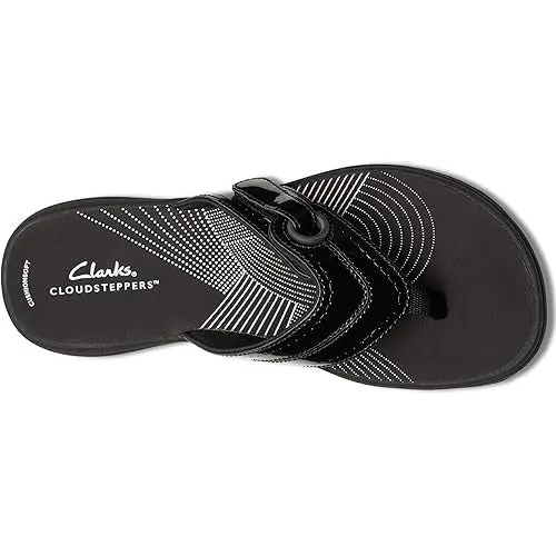 Clarks Women's Breeze Reyna Black Pat 26181806