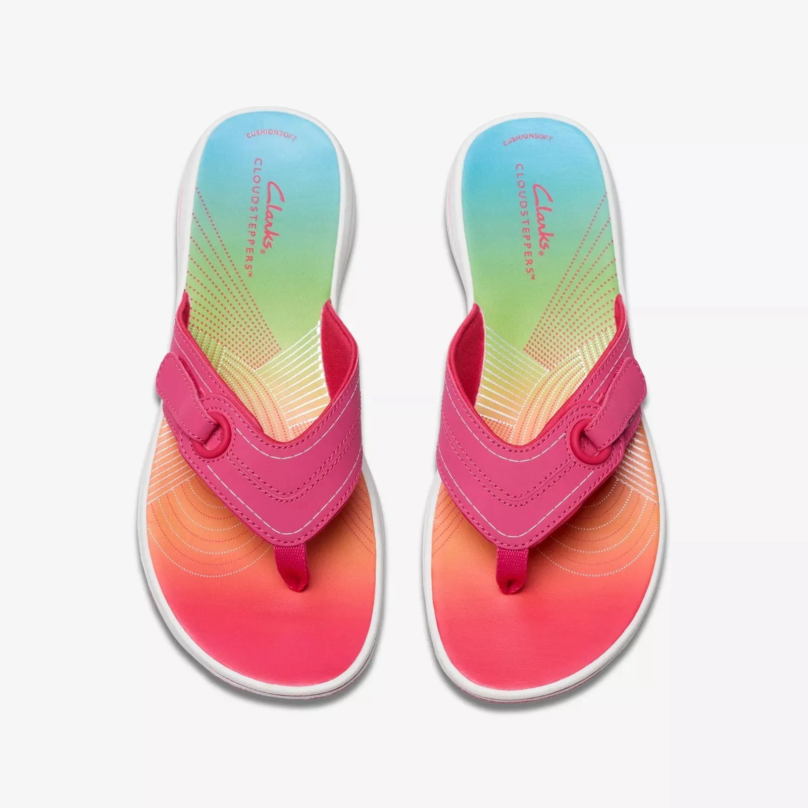 Clarks Women's Breeze Reyna Bright Pink Ombre 26182229