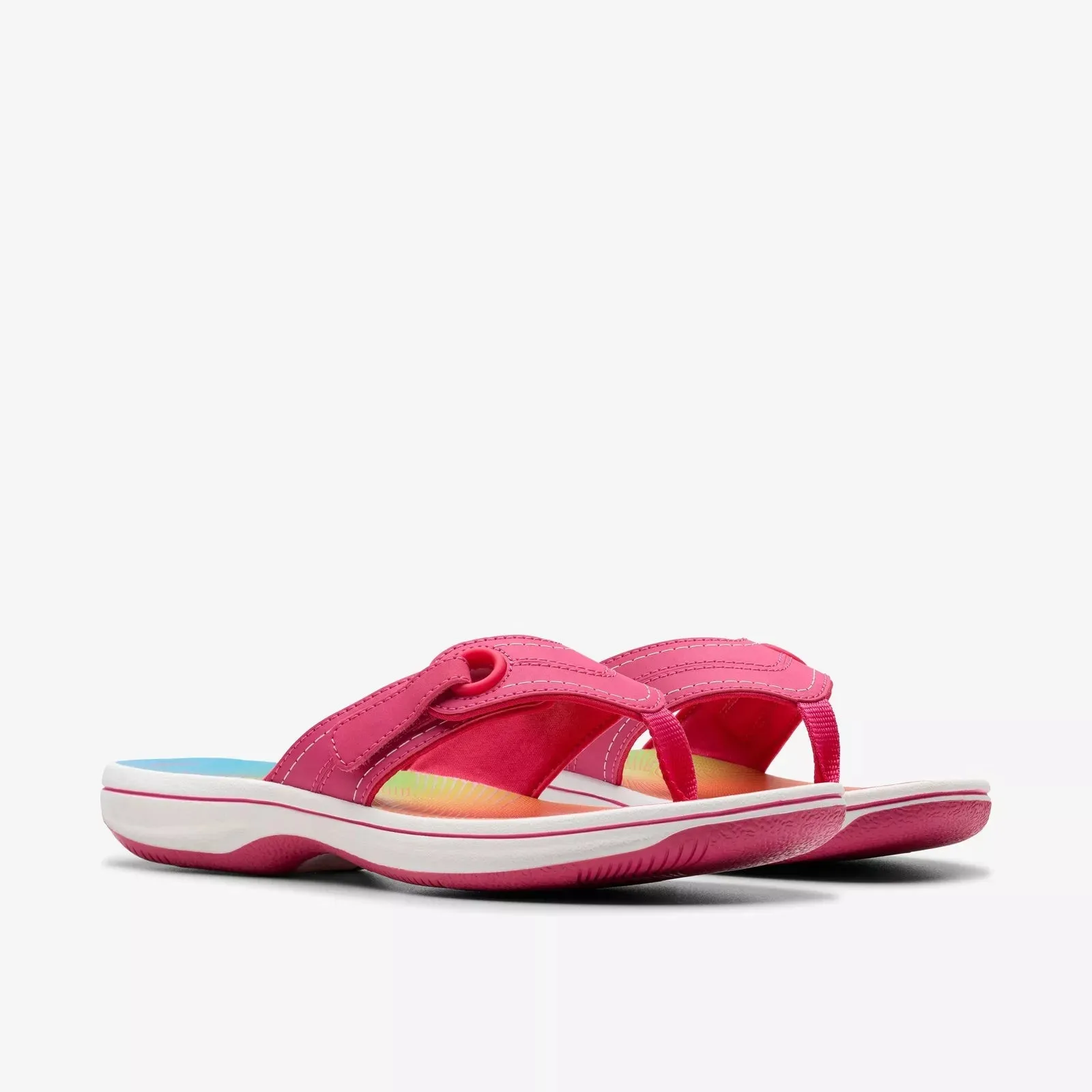 Clarks Women's Breeze Reyna Bright Pink Ombre 26182229