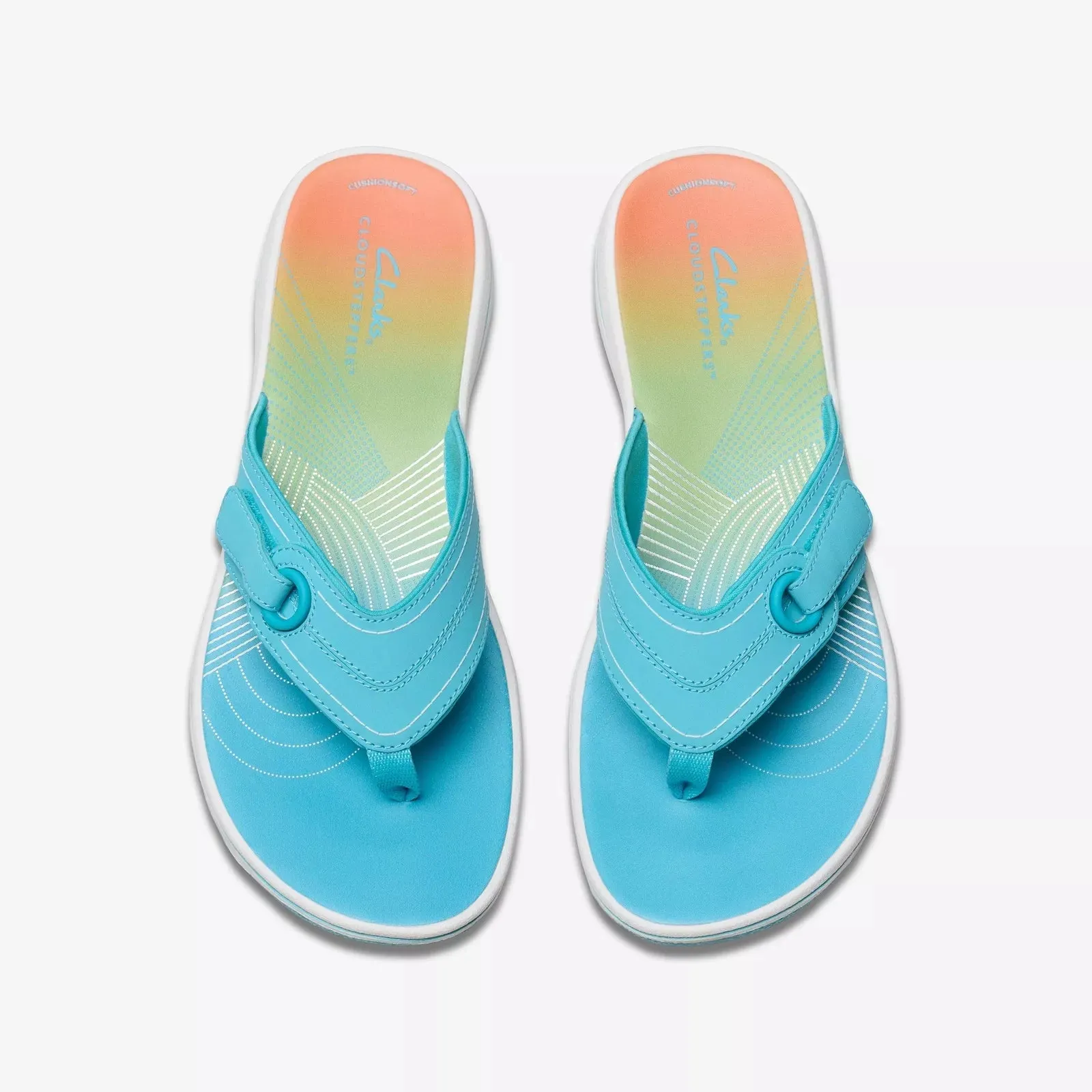 Clarks Women's Breeze Reyna Turquoise Ombre 26182231