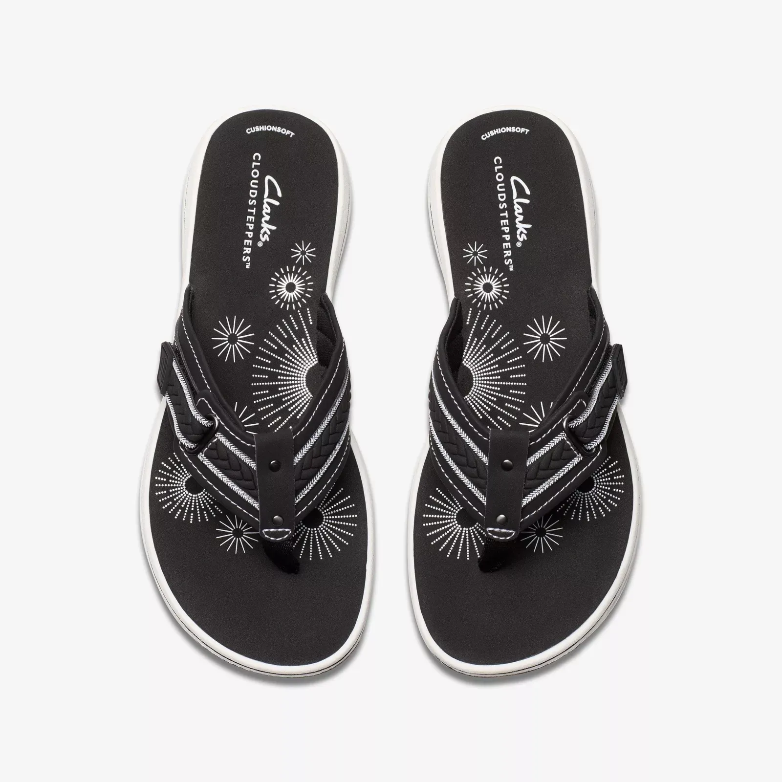 Clarks Women's Breezey Sun H Black Patent 26182349