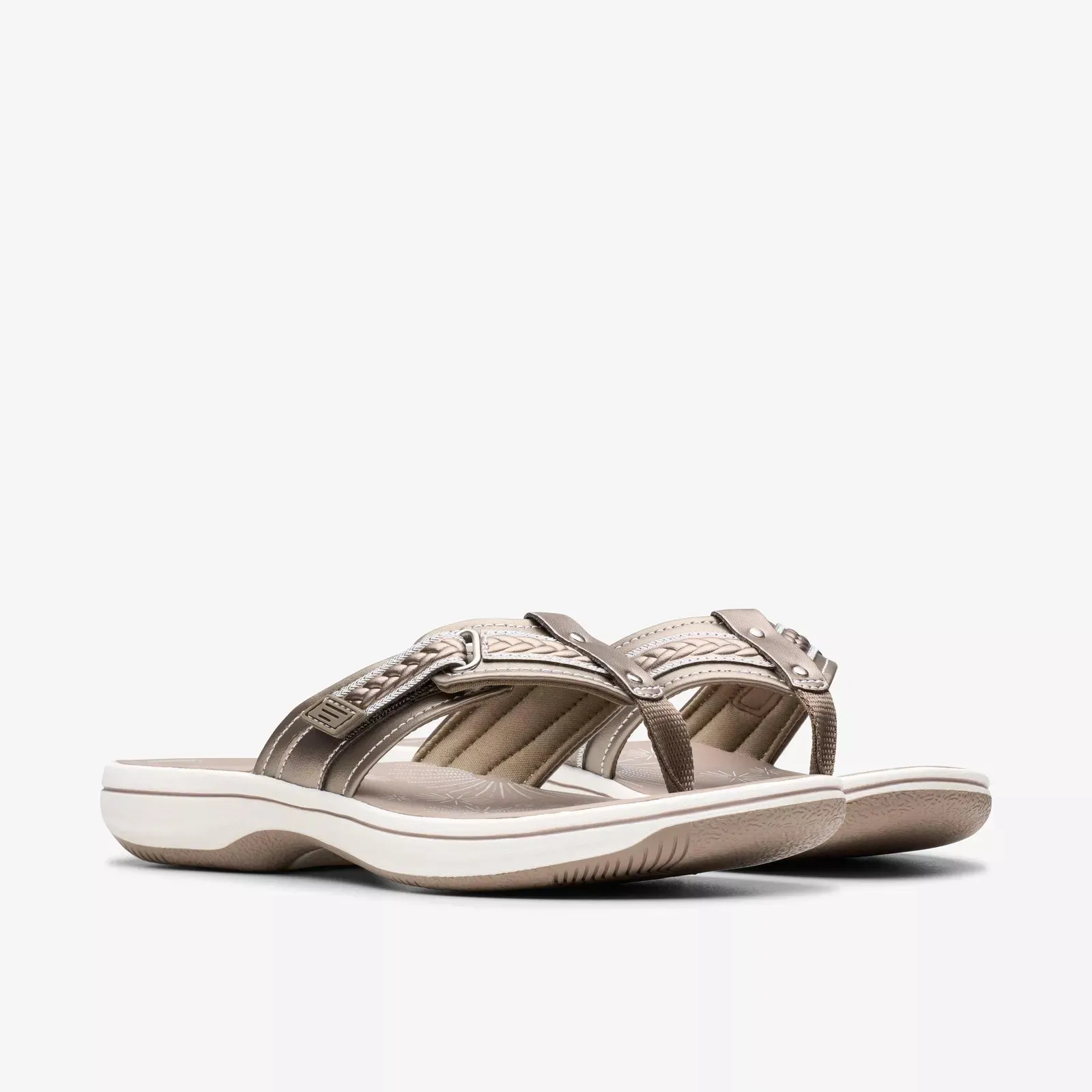 Clarks Women's Breezey Sun H Pewter 26182353