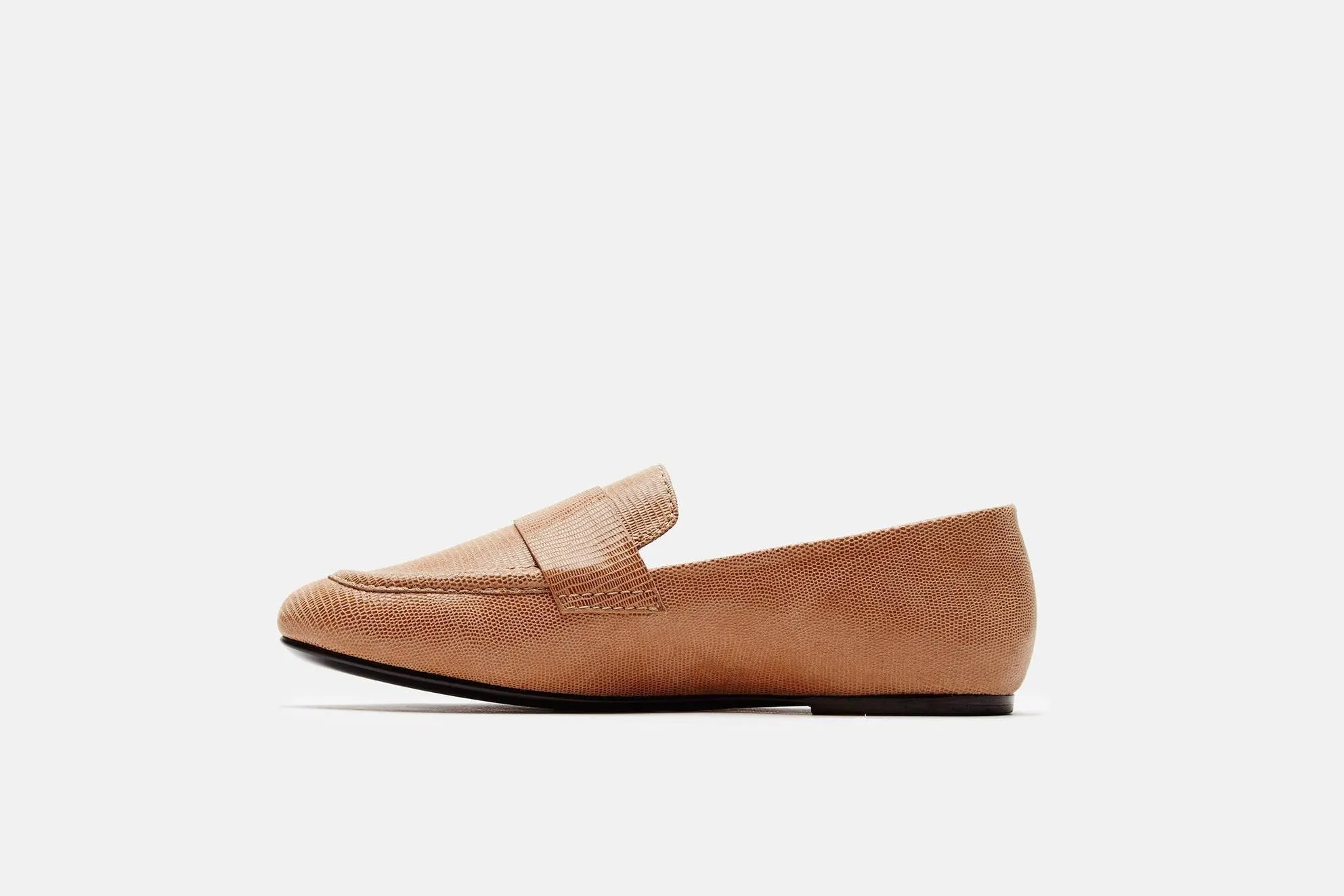 Claude Loafer - Embossed Tan Lizard
