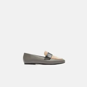 Claude Penny Loafer - Dove Grey/Nude/Black