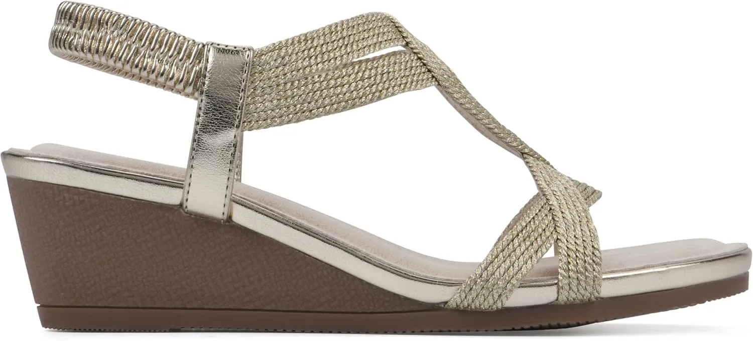 CLIFFS BY WHITE MOUNTAIN Women's Candelle Wedge Sandal