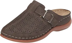 Clogs for Women Mules Shoes Summer Hollow Closed Toe Orthopedic Arch Support Sandals Comfortable Slip on Slippers