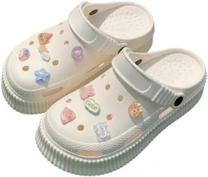 Clogs Women's Summer Hole Shoes Wearing Beach Shoes Outside Eva Soft Thick Sole