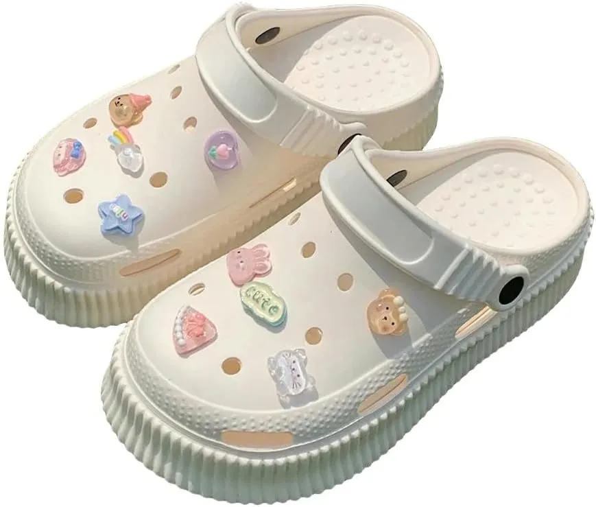 Clogs Women's Summer Hole Shoes Wearing Beach Shoes Outside Eva Soft Thick Sole