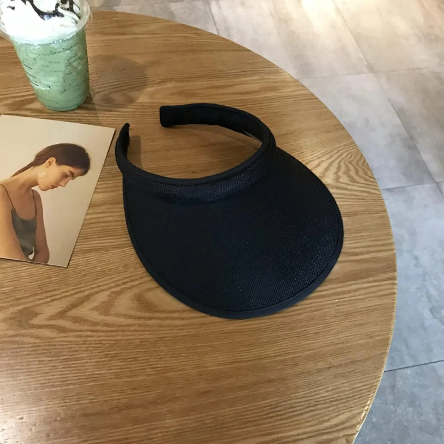 Cloth Covered Slip-On Visor for Women, Adjustable Cap Sports Sun Visors for Men