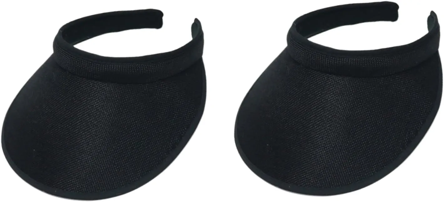 Cloth Covered Slip-On Visor for Women, Adjustable Cap Sports Sun Visors for Men