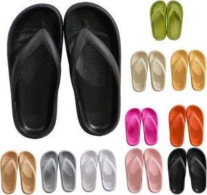 Cloudies Flip Flops for Women, Slippers with Ultra Soft Arch Support Non-Slip, Soft Slides Sandals for Indoor and Outdoor