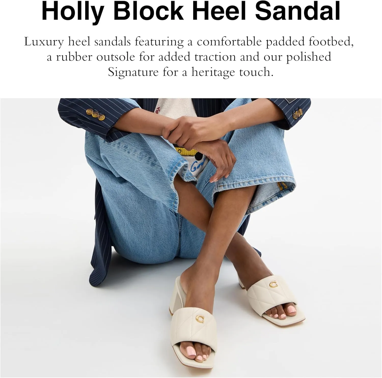 Coach Women's Holly Block Heel Sandal Platform