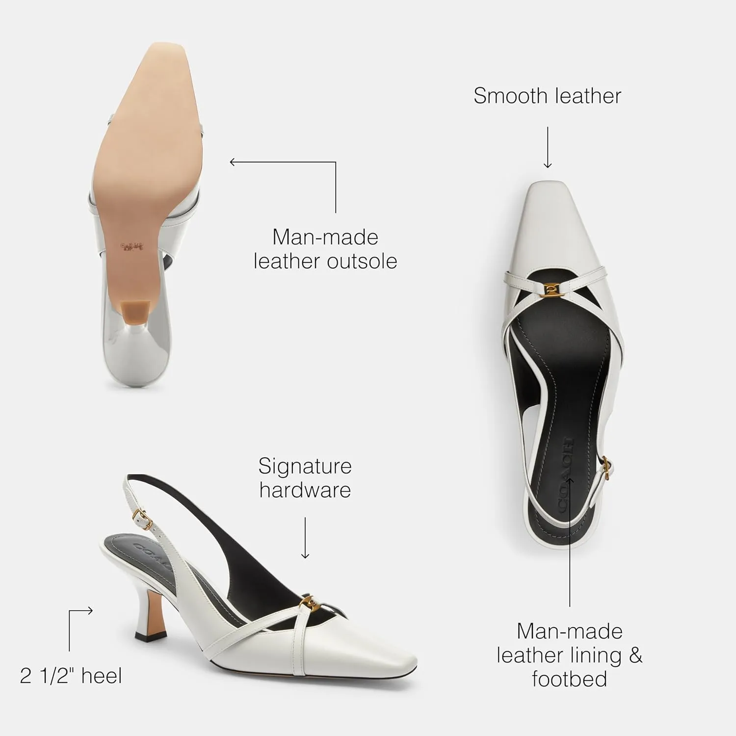 Coach Womens Rowyn Slingback Pump