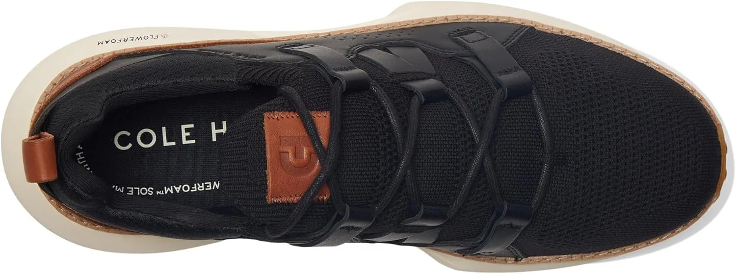 Cole Haan Men's Grand Motion Woven Stitch 2, Black/British Tan/Ivory, 7.5-M US