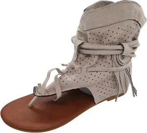 Comfortable Slip on Slide Sandals for Women Comfort Elastic Strap Flat Sandal Comfortable Walking Flat Sandals