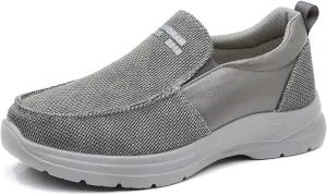COSIDRAM Mens Casual Slip on Loafers Shoes Breathable Comfortable Non Slip Soft Walking Shoes Daily Flats