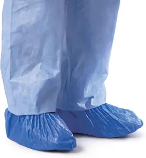 CPE Blue Shoe & Boot Covers (.55 mm)XXL 100 pk