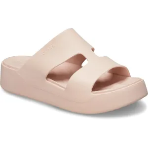 Crocs Womens Beige Slip-On Sandals 209409-6UR