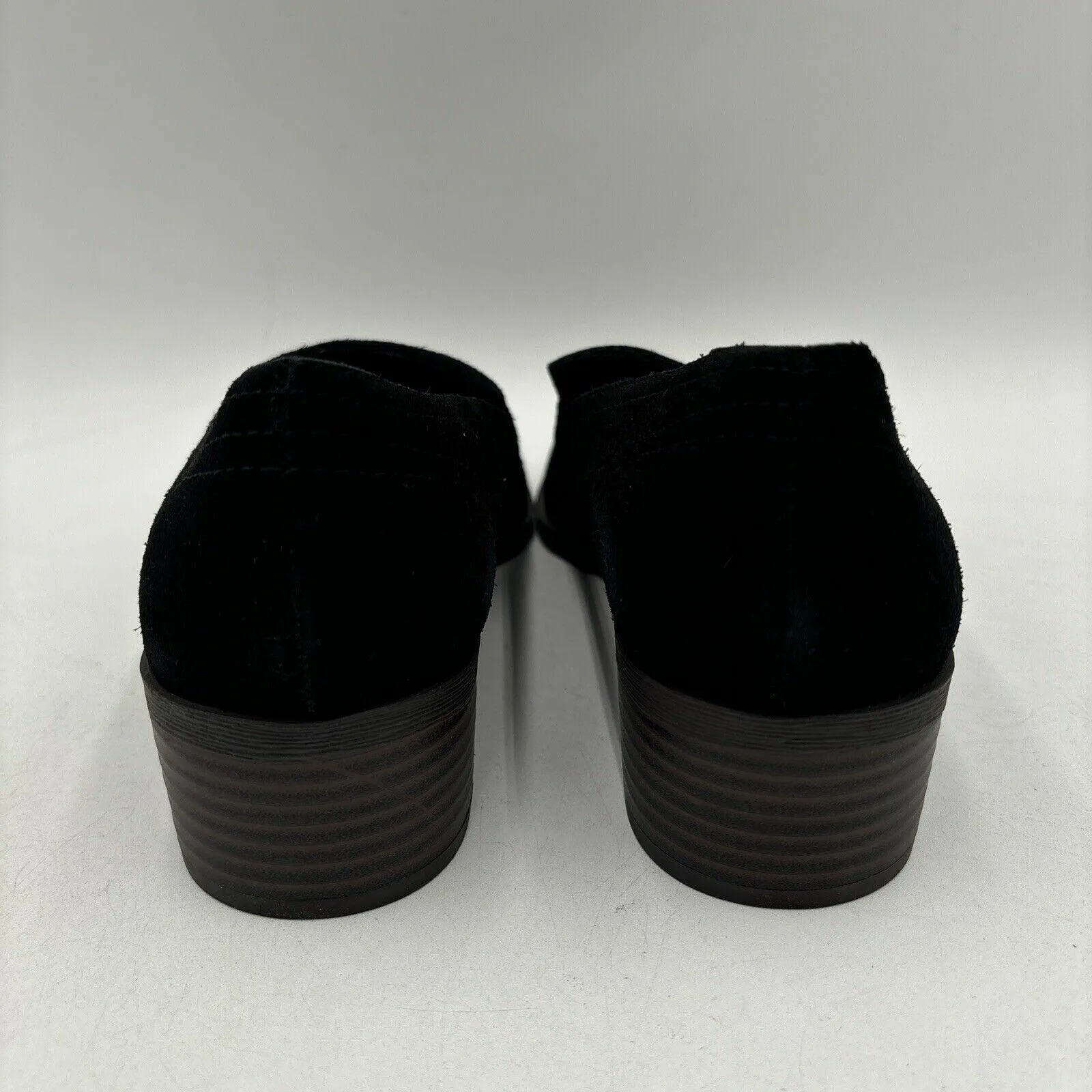 Crown Vintage Samali Loafer in Black Suede Size 7M - Very Good
