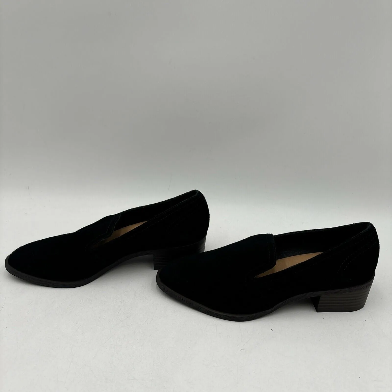 Crown Vintage Samali Loafer in Black Suede Size 7M - Very Good