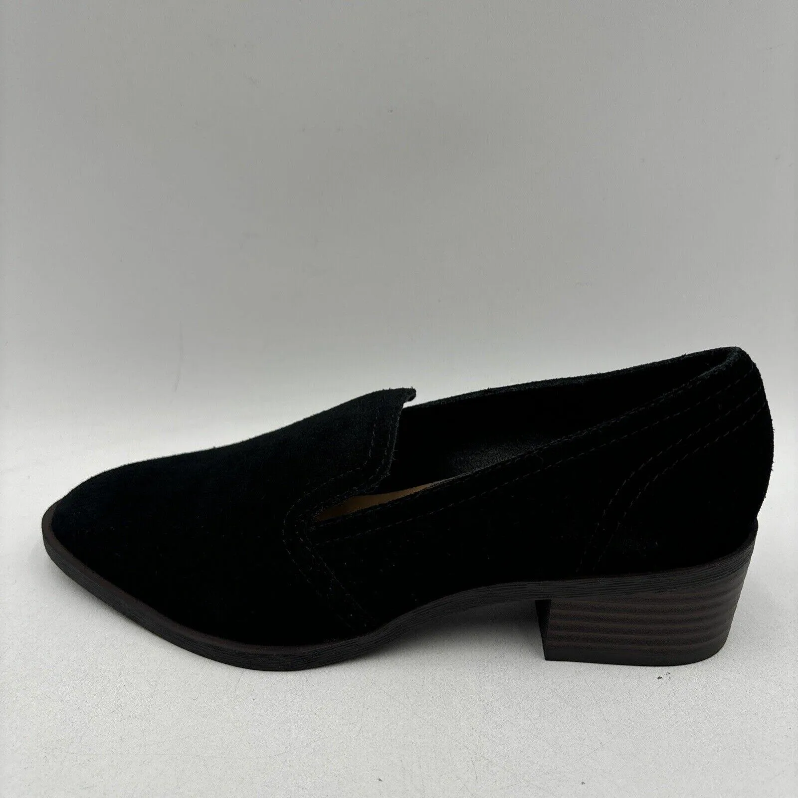 Crown Vintage Samali Loafer in Black Suede Size 7M - Very Good