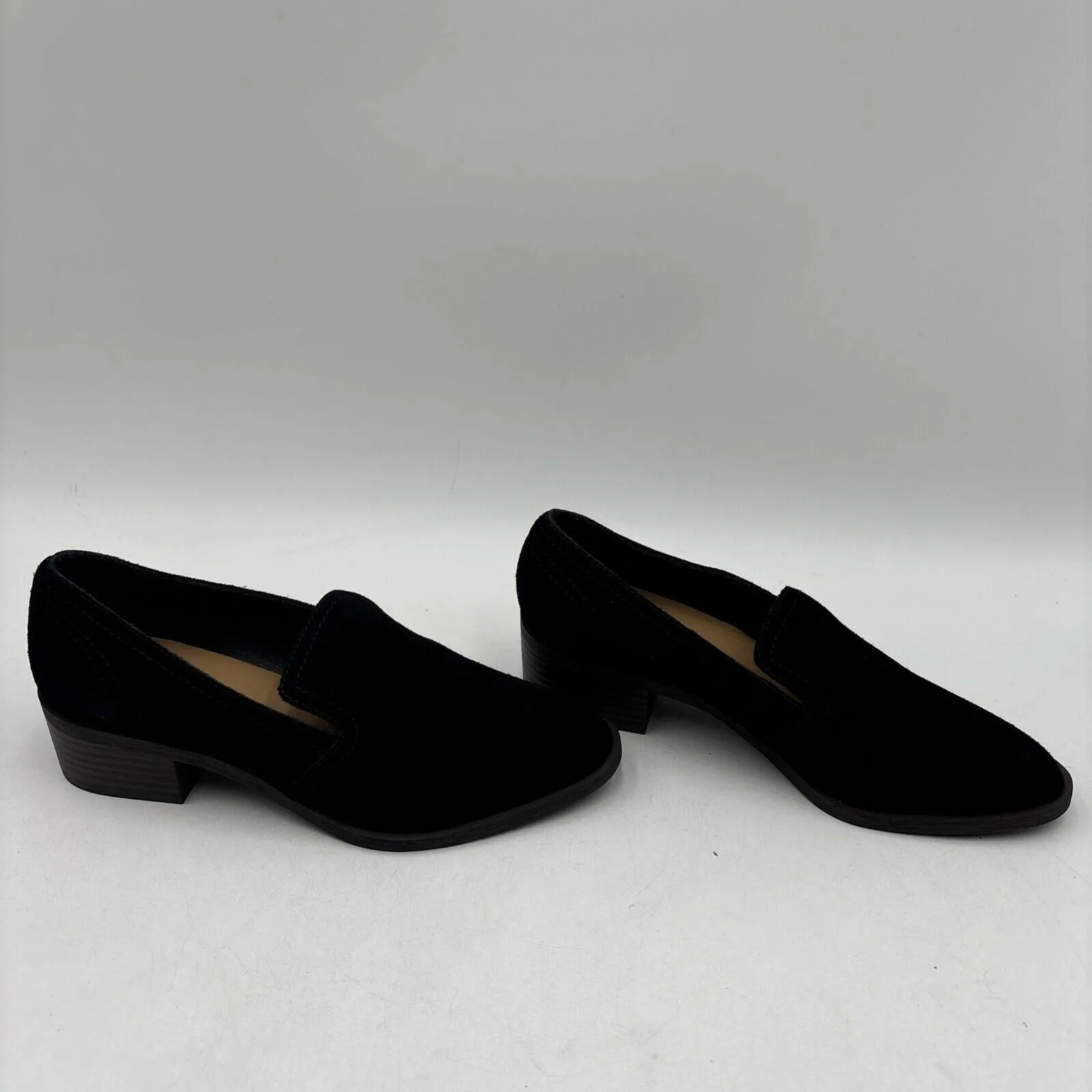 Crown Vintage Samali Loafer in Black Suede Size 7M - Very Good