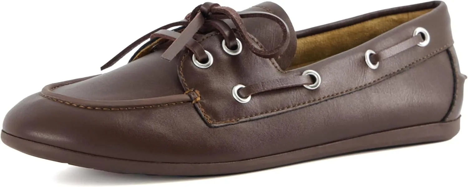 CUSHIONAIRE Women's Anchor Boat Shoe – Classic Slip-On Moccasin Loafer with Nautical Detailing   Memory Foam, Wide Widths Available