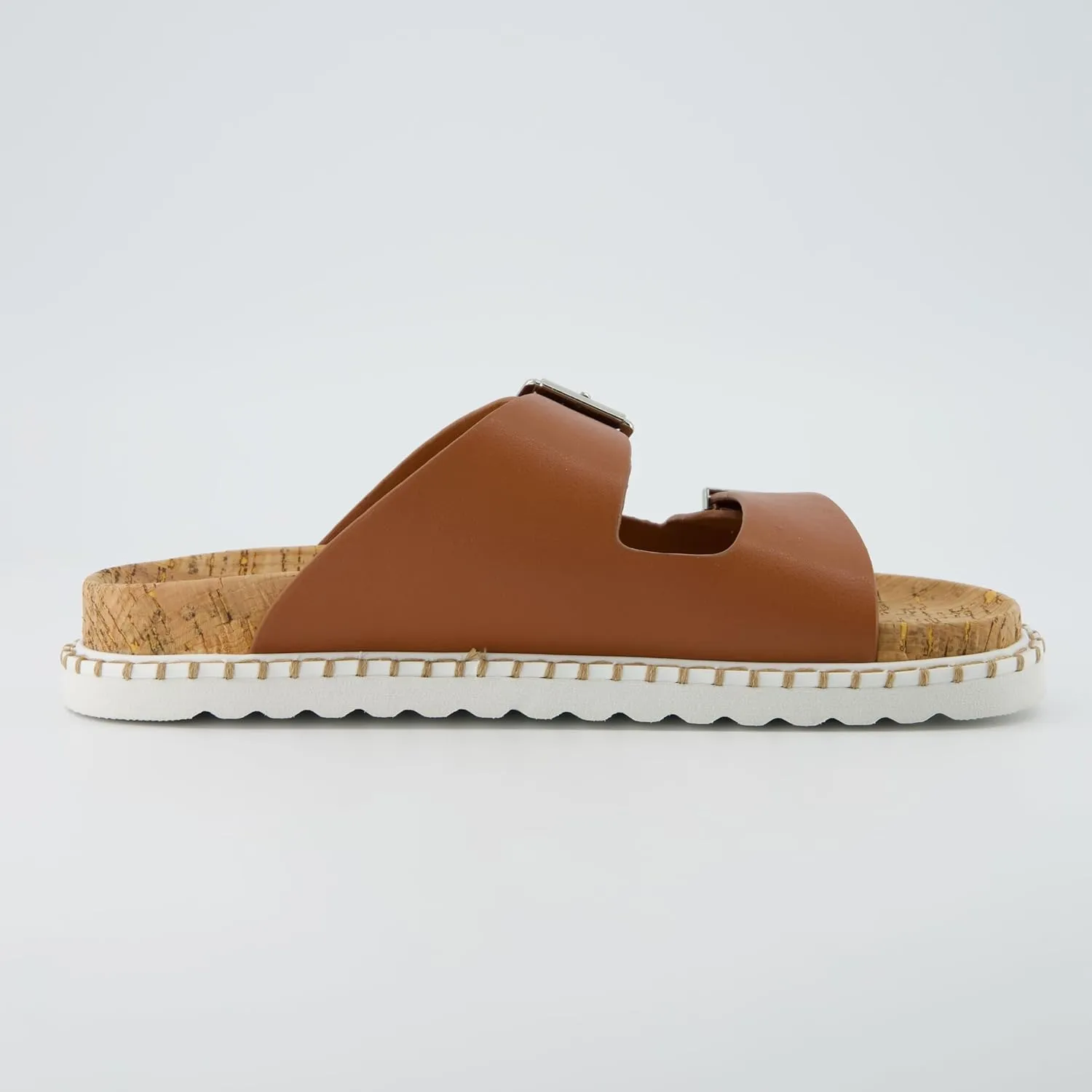 CUSHIONAIRE Women's Charming Cork footbed Sandal with  Comfort