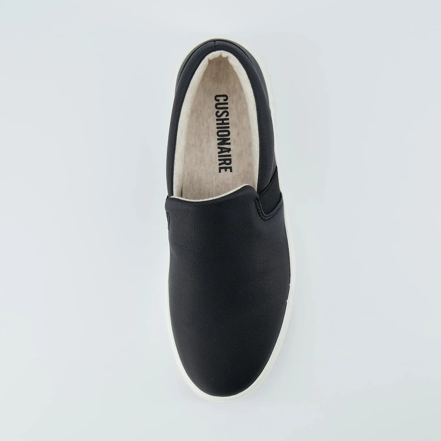 CUSHIONAIRE Women's Hampton Slip on Sneaker  Comfort Foam, Wide Widths Available