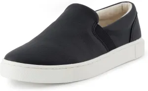 CUSHIONAIRE Women's Hampton Slip on Sneaker  Comfort Foam, Wide Widths Available