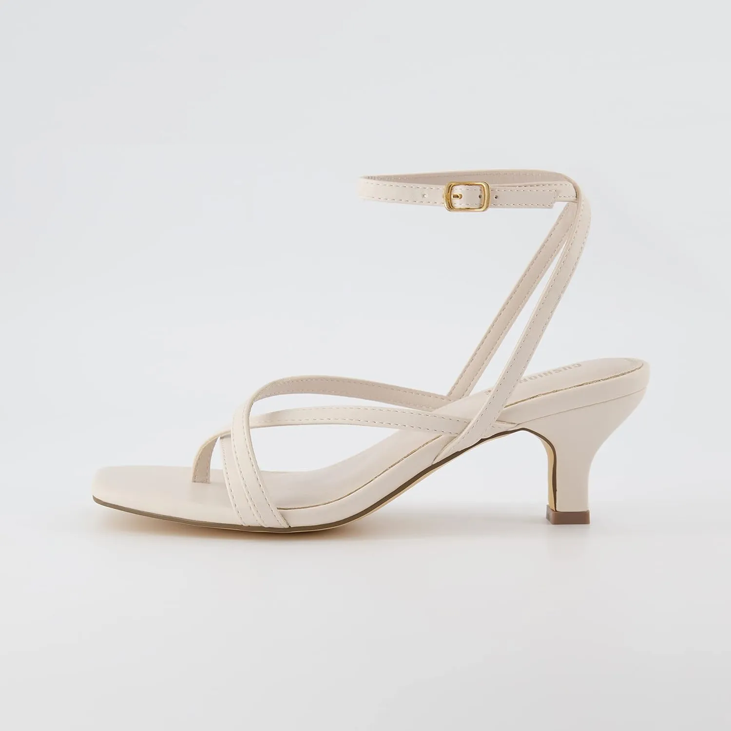 CUSHIONAIRE Women's Kitten heel sandal  Memory Foam and Wide Widths Available