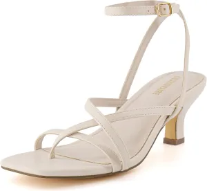 CUSHIONAIRE Women's Kitten heel sandal  Memory Foam and Wide Widths Available