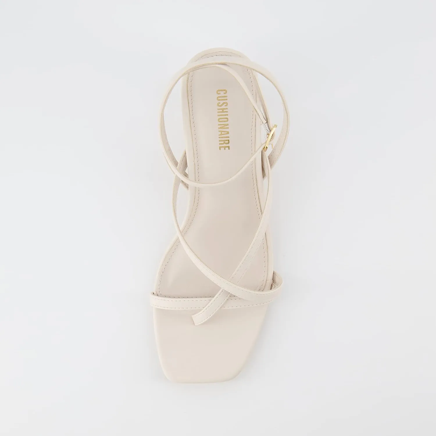 CUSHIONAIRE Women's Kitten heel sandal  Memory Foam and Wide Widths Available