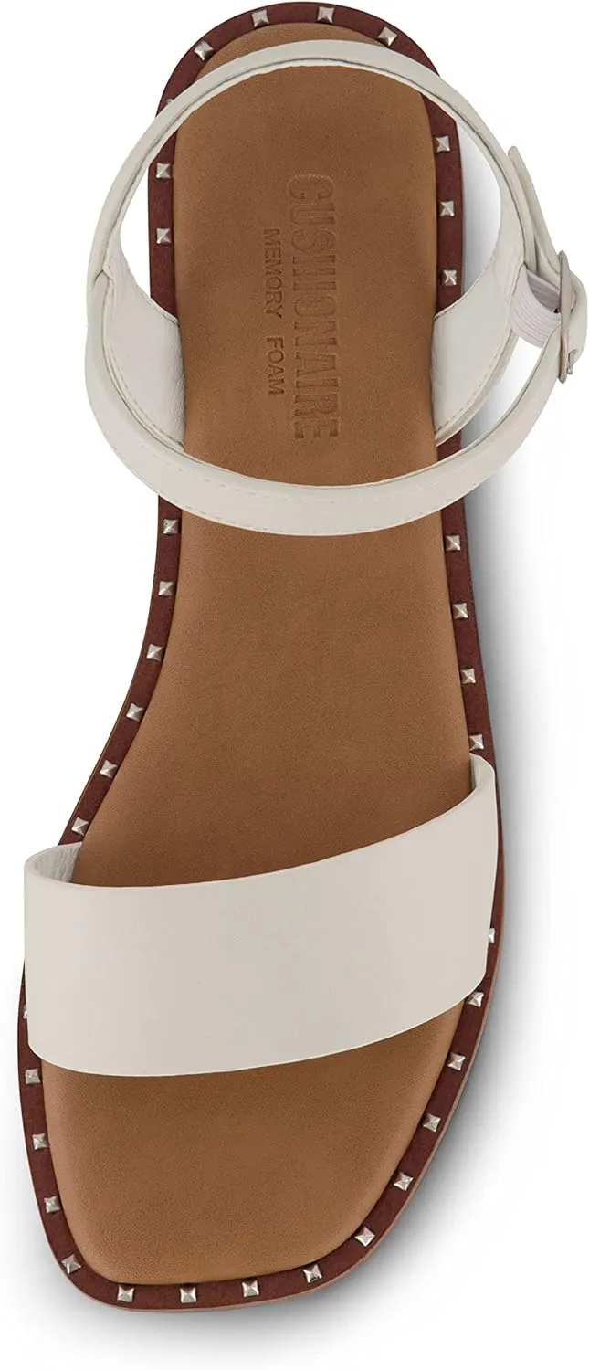 CUSHIONAIRE Women's Verona one band sandal  Memory Foam
