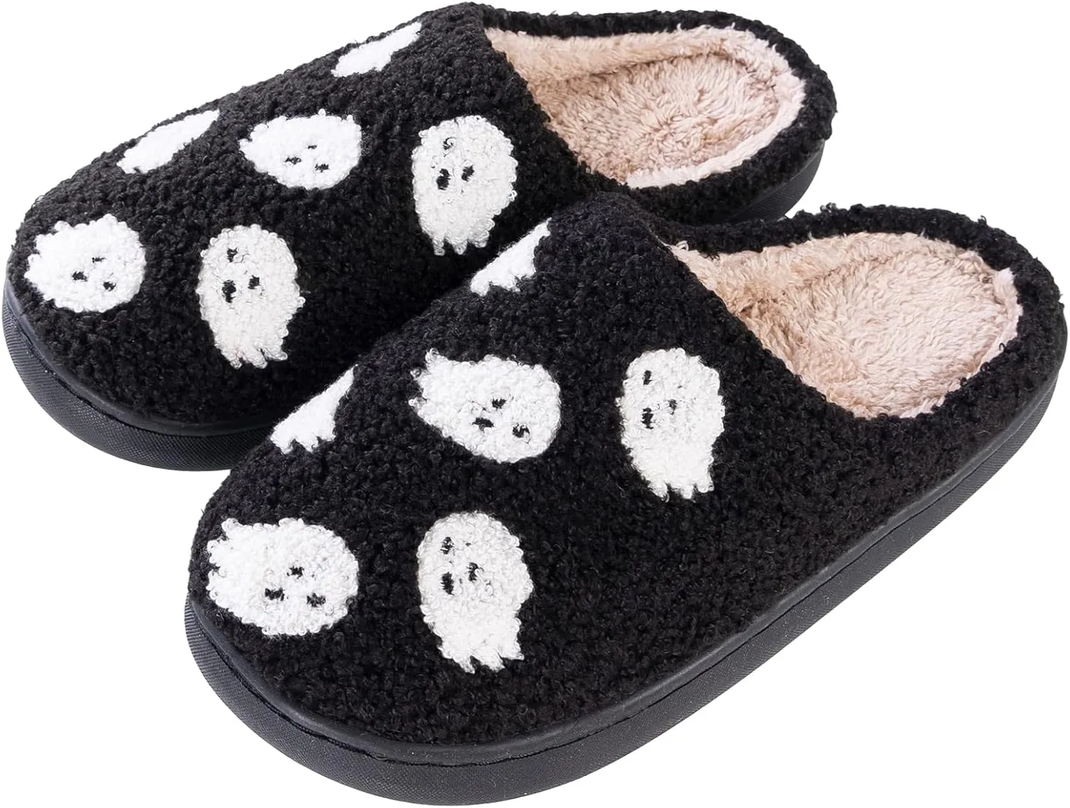 Cute Strawberry Pattern Women's Bedroom Slippers - Warm, Soft, Fuzzy, Non-Slip