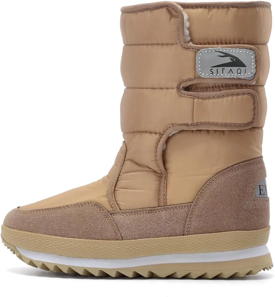 DADAWEN Women's Waterproof Frosty Snow Boot