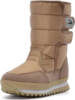 DADAWEN Women's Waterproof Frosty Snow Boot