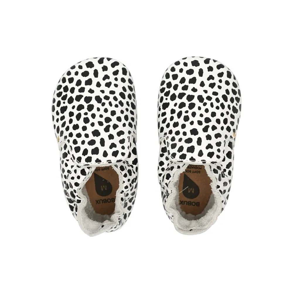 Dalmatian Print - Soft Sole - Black