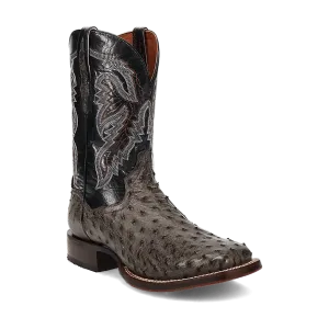 DAN POST ALAMOSA FULL QUILL OSTRICH BOOT - GREY