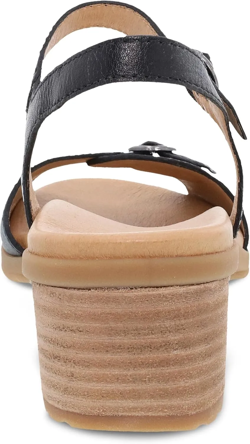 Dansko Tessie Multi-Strap Sandal for Women - A Subtle Heel and Memory Foam for All-Day Comfort - Unique Design for Easy Transition from Work to Evening